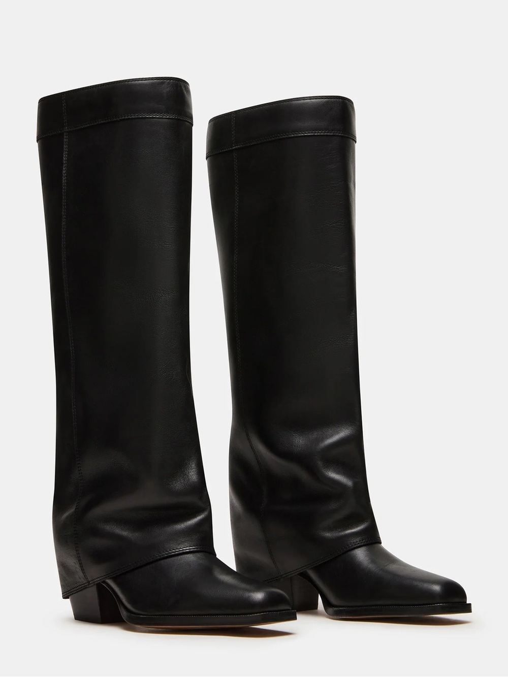 Women’s Steve Madden WINNICK BLACK LEATHER New in Box 7.5